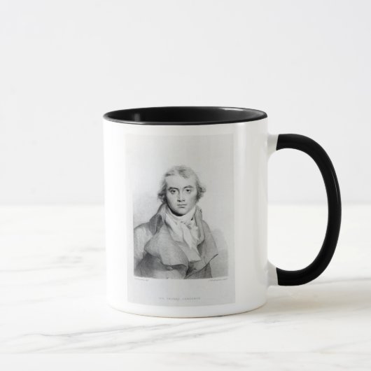 Mug Autoportrait, gravé par J. Worthington (Droite)