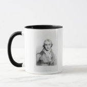Mug Autoportrait, gravé par J. Worthington (Gauche)