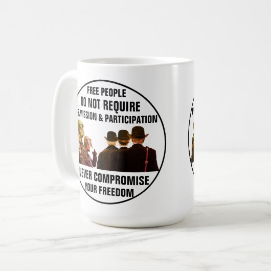 Mug Autorisation et participation (Devant gauche)