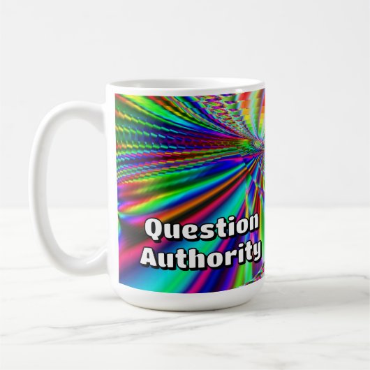 Mug Autorité des questions (vous pouvez modifier les m (Gauche)