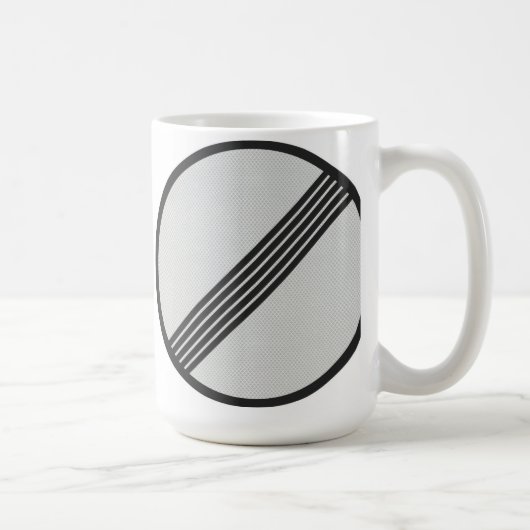 Mug Autoroute allemande "que restriction de vitesse" (Droite)