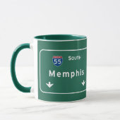 Mug Autoroute d'autoroute nationale de Memphis (Gauche)