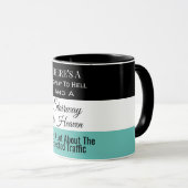 Mug Autoroute vers l'enfer/escalier vers le ciel (Devant droit)