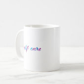 Mug Autosoins - rose et bleu (Devant gauche)