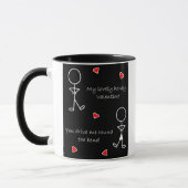 Mug Autour de la courbure Valentine (Gauche)