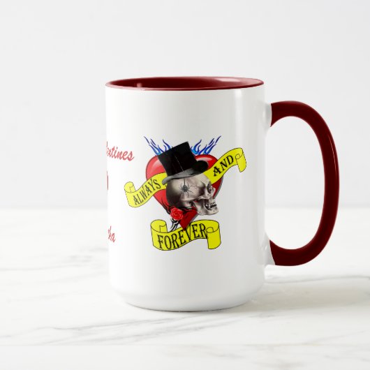 Mug Autre gothique rockabilisme Valentines (Droite)
