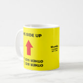 Mug "AUTRE PART ! ! !" "OH, NON !" Avertissement humor (Devant gauche)