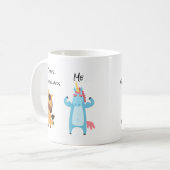 Mug Autres 50 Ans Anniversaire Unicorn Travail (Devant gauche)