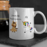 Mug Autres Professionnels Des RH Me Unicorn Ressources<br><div class="desc">This design created though digital art. It may be personalized in the area provide or customizing by choosing the click to customize further option and changing the name, initials or words. Donc, change le texte color and style or delete the text for an image only design. Contact me at colorflowcreations@gmail.com...</div>