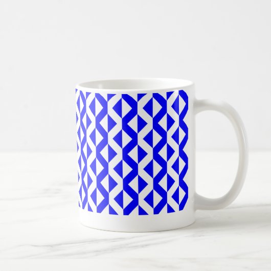 Mug Autres ZigZags - Bleu et Blanc (Droite)