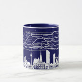 Mug " Autriche : 1978/aujourd'hui Vienne - U Bahn Plan (Centre)