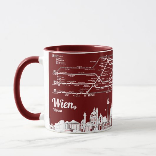 Mug " Autriche : 1978 Vienne - Le métro... (Gauche)
