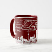 Mug " Autriche : 1978 Vienne - Le métro... (Devant gauche)