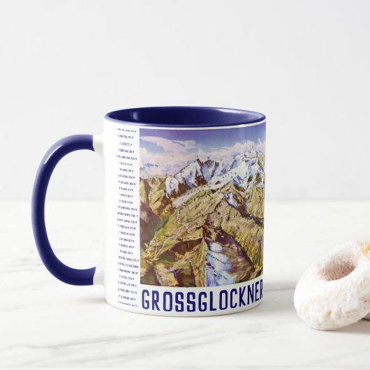 Mug " Autriche : 2021/aujourd'hui - Grand Glockner Pan (Avec donut)