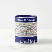 Mug " Autriche : 2021/aujourd'hui Vienne - Métro ... (Centre)