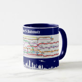 Mug " Autriche : 2021/aujourd'hui Vienne - Métro ... (Devant droit)