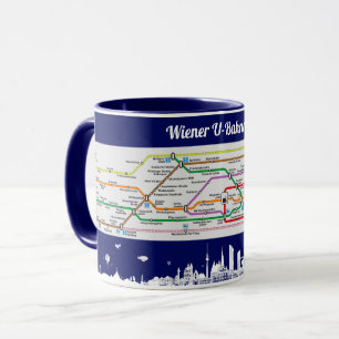 Mug " Autriche : 2021/aujourd'hui Vienne - Métro ...