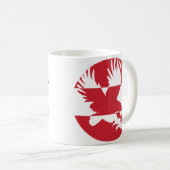 Mug Autriche Aigle noire Drapeau animal national autri (Devant droit)
