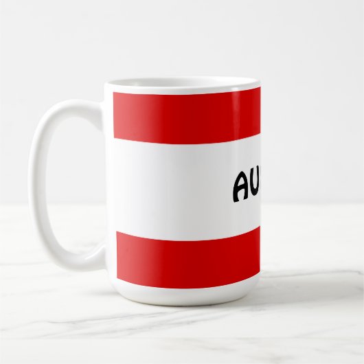 Mug Autriche, drapeau (Gauche)