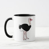 Mug Autruche de bande dessinée (Gauche)