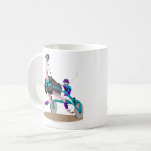 Mug Autruche de course d'attelages (Devant gauche)