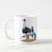 Mug Autruche de course d'attelages (Gauche)