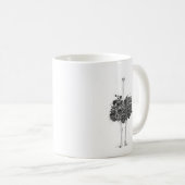 Mug Autruche florale (Devant droit)
