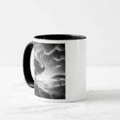 Mug Autruche sur un rocher en savane. (Devant gauche)