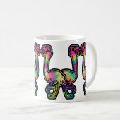 Mug Autruche Tie-Dye (Devant droit)