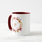 Mug Autumn Dahlia Wreath Scripture Pumpkin (Devant gauche)