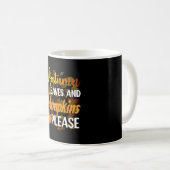 Mug Autumn leaves and pumkins please funny halloween (Devant droit)