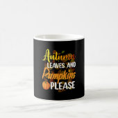 Mug Autumn leaves and pumkins please funny halloween (Centre)