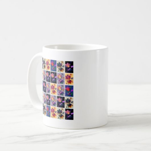 Mug Autumn Leaves Rustic Patchwork (Devant gauche)