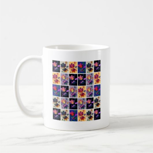 Mug Autumn Leaves Rustic Patchwork (Gauche)