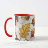 Mug Autumn Maple Leaf Acorn (Gauche)