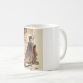 Mug "Autumn Reverie" Japanese Cat in Kimono Art (Devant droit)