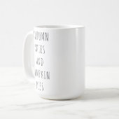 Mug Autumn Skies and Pumpkin Pies Minimalist Fall (Devant gauche)