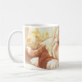 Mug “Autumn Snuggle Scottish Fold” Cute Scottish Fold (Gauche)