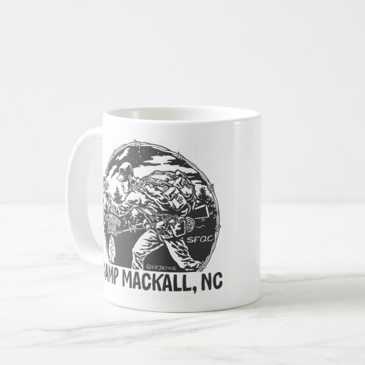 Mug Auvent triple "de Mackall de camp" - (Devant gauche)