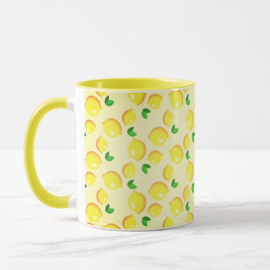 Mug aux citrons jaunes (Gauche)