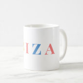 Mug aux couleurs pastel d'Ibiza (Devant droit)