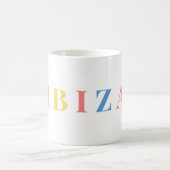 Mug aux couleurs pastel d'Ibiza (Centre)
