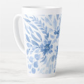 Mug aux fleurs bleues et blanches (Angle gauche)