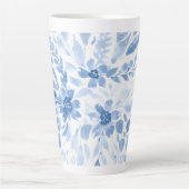 Mug aux fleurs bleues et blanches (Devant)