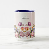 Mug aux fleurs colorées de printemps (Centre)