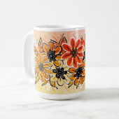 Mug aux fleurs d'automne (Devant gauche)