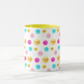 Mug aux visages heureux multicolores mignons (Centre)