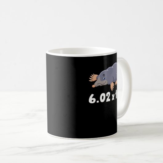 Mug Avagadros Numéro Funny Mole Day Chimie (Devant droit)