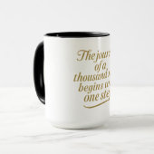 Mug Avancement en or (Devant gauche)