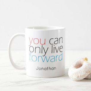 Mug Avancer en direct Citation de motivation avec ty